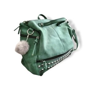 Green Studded Women's Bag